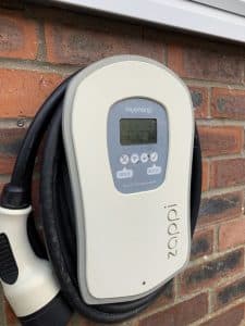 Green Sustainable Tourism EV Car charger at Low Costa Mill