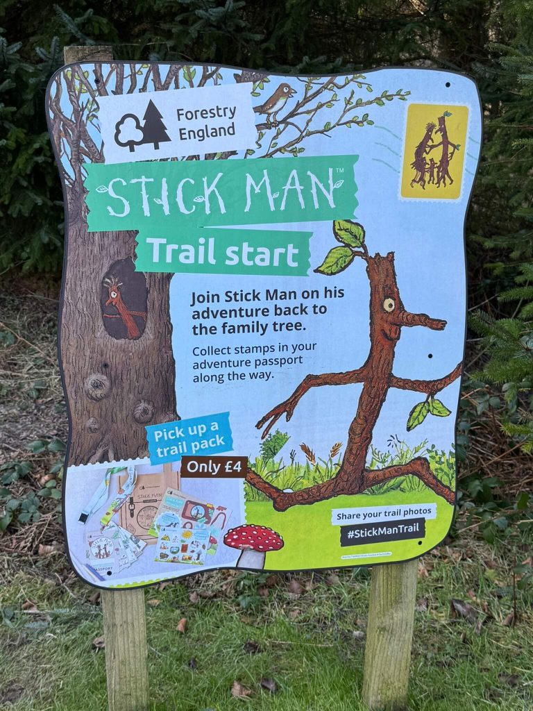Stick man trail at Dalby Forest