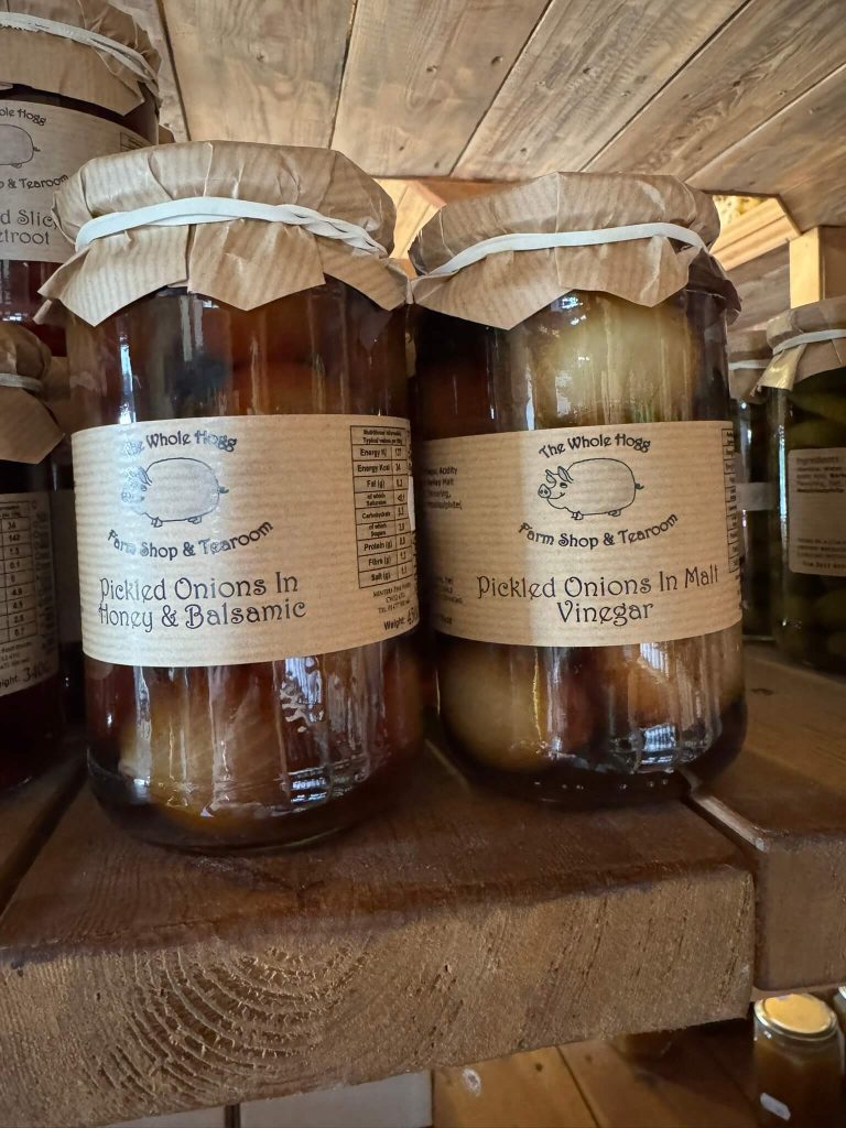 Pickled Onions at Whole Hogg Farmshop