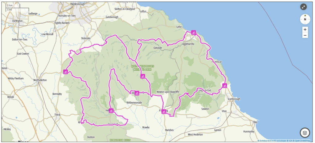 North York Moors Cycleway Route