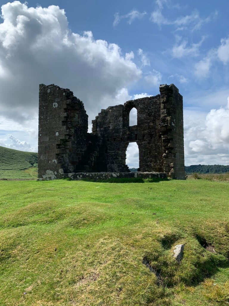 Skelton Tower ruins on Levisham Moor