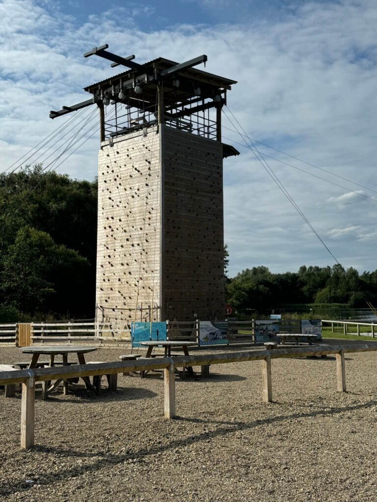North Yorkshire Water Park Climbing Wall